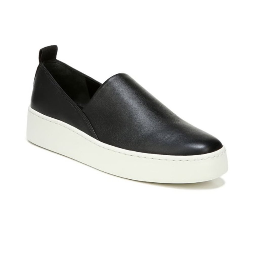 Vince Saxon 2 Slip-On Leather Platform Sneakers